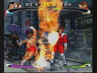 une photo d'Ã©cran de Capcom VS SNK Pro sur Sony Playstation
